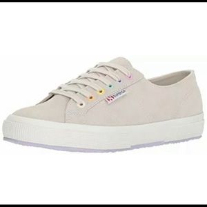 New superga suede pastel rainbow shoes